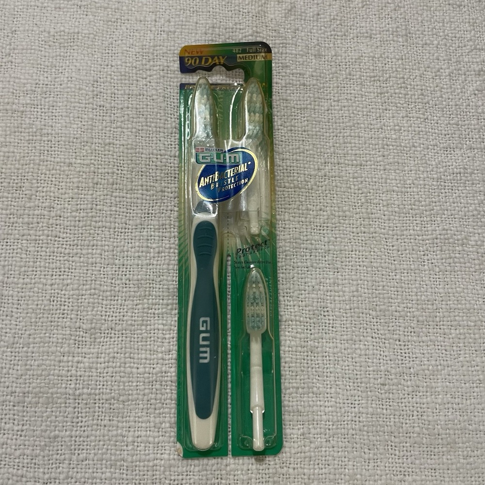 NEW Butler GUM Protect 90 Day w/Head RARE Toothbrush SOFT  Vintage RARE 90's‎